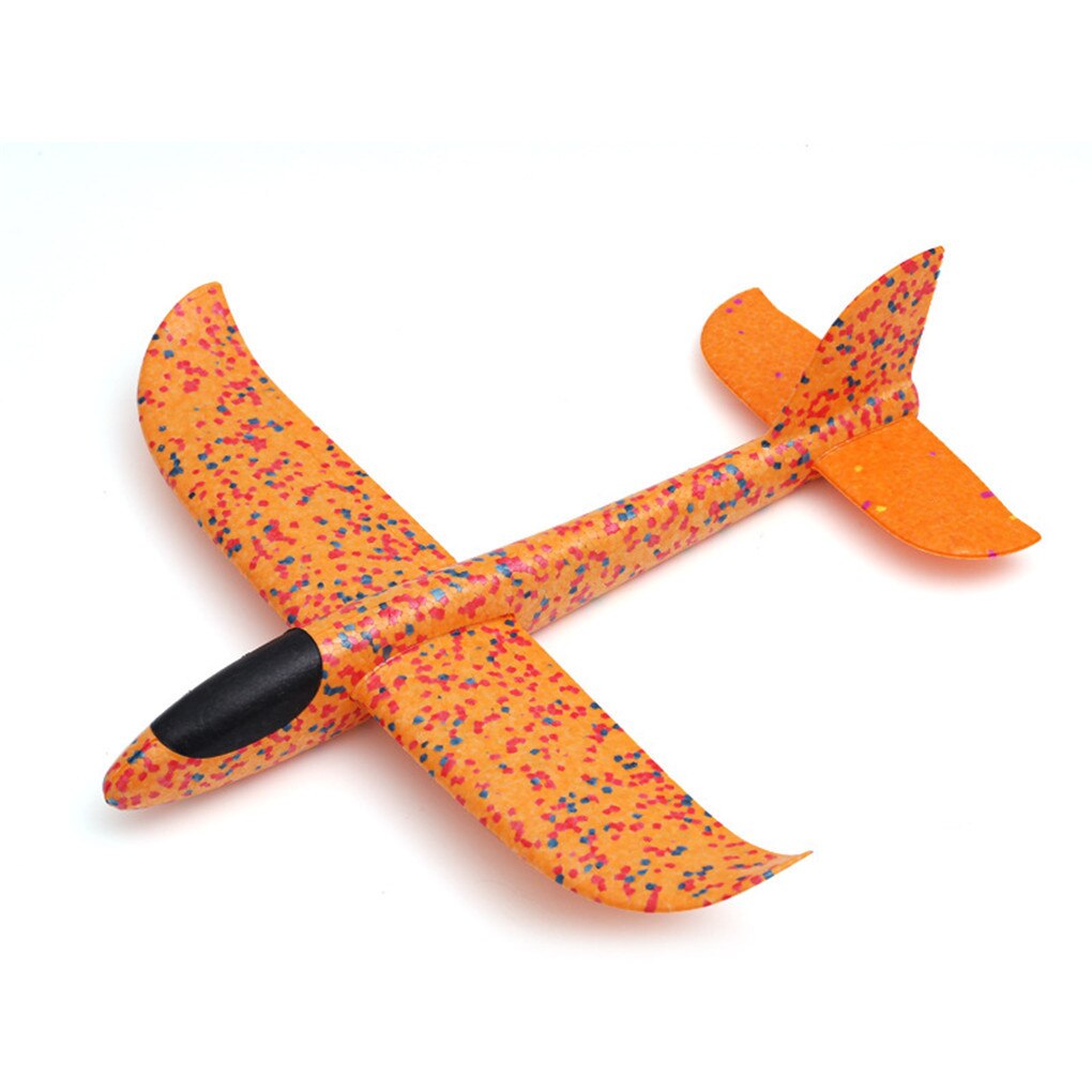 Planeur volant pour enfants, jouet en mousse, modèle d'avion en mousse, jouets d'extérieur, , 48CM/35CM, 1 pièce: orange 35cm