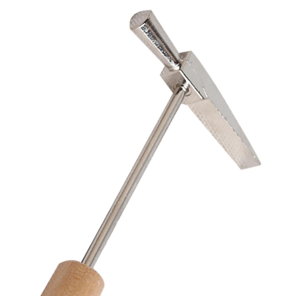 Kalimba Tuning Hammer Holzgriff Metall Tragbare Tuning Hammer für Alle Größe Daumen Klavier Silber Gelb Lange Griff Tuner