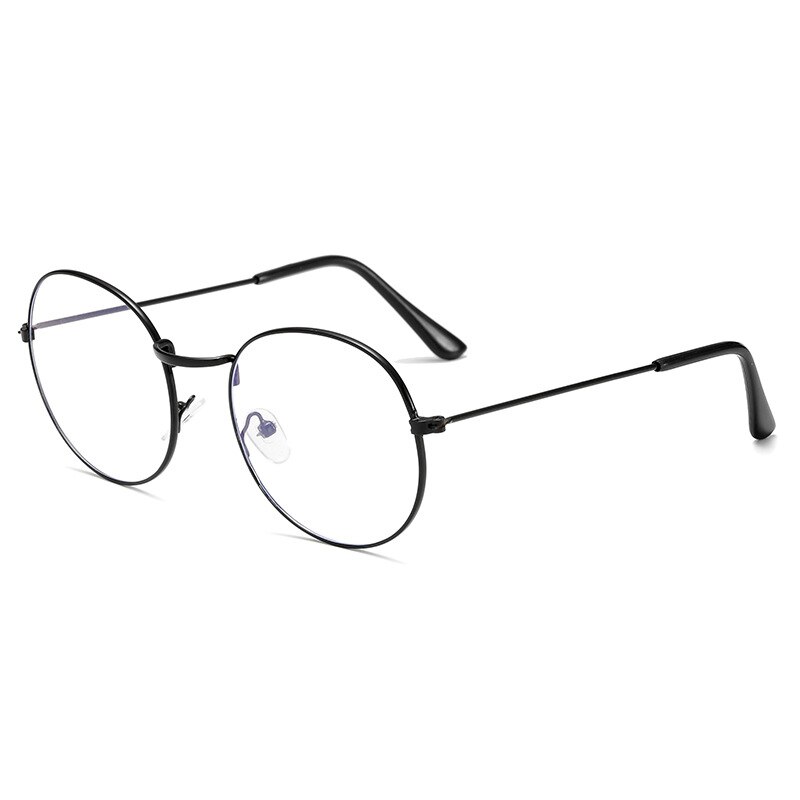 Trends Office Anti Blue Light Oversized Glasses Computer Women Blue Blocking Gaming Big Size Men Eyeglasses Frame: black