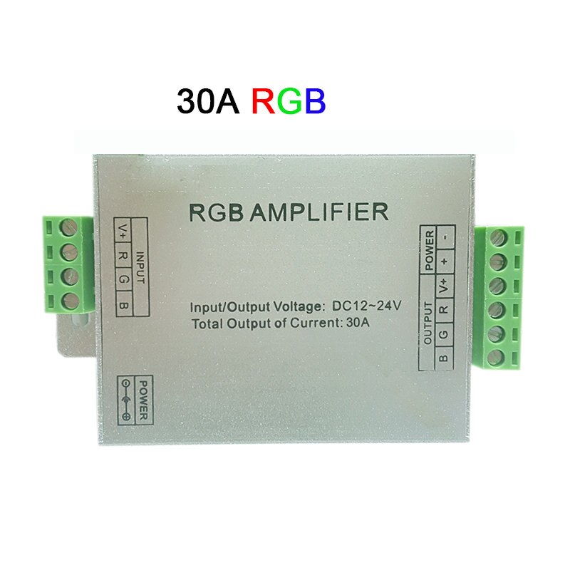 DC5V 12V 24V Led RGB RGBW Amplifier 12A 24A 30A 3CH 4CH Led Controller for 5050 3528 Led Strip Light Tape Power Repeater Console: 30A RGB  Amplifier