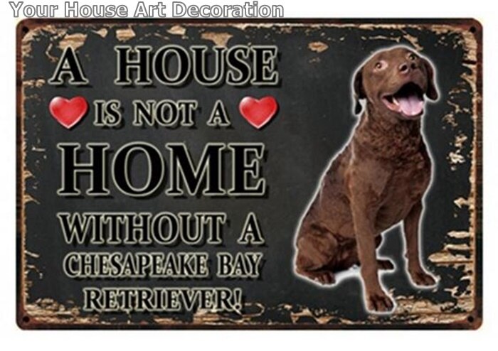 Noir blanc animaux chien métal signe étain affiche une maison Doberman doré Labrador décor à la maison barre mur Art peinture 7.8x11.8 pouces