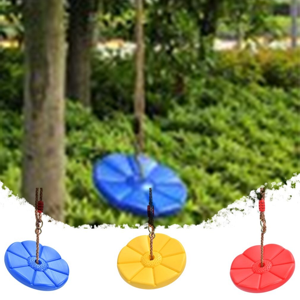 Kids Outdoor Indoor Plate Swing Monkey Swings Round Plate Swing Seat Toys For Chhildren Funny Sport Birthday Game Toys