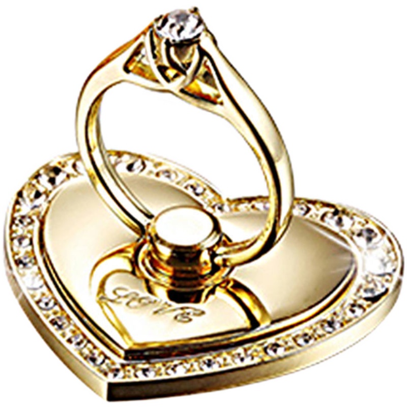 Big Love Phone Holder Full Metal Ring Buckle Diamond Phone Stand 360 Degree Mobile Phone Stand Holder