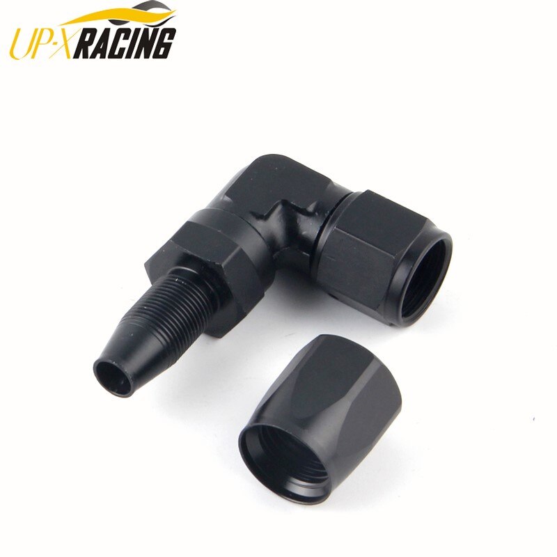 Rett 90 grader aluminium  an4 6 8 10 smidd type svingbar slange endekobling adapter oljekjøler drivstoffledning