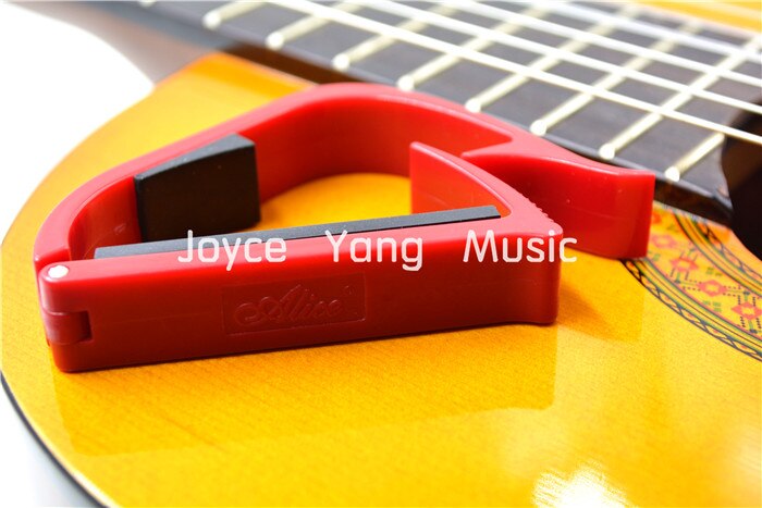Alice A007E-C, pinza de plástico colorida para guitarra Capo, trinquete para guitarra clásica, ,