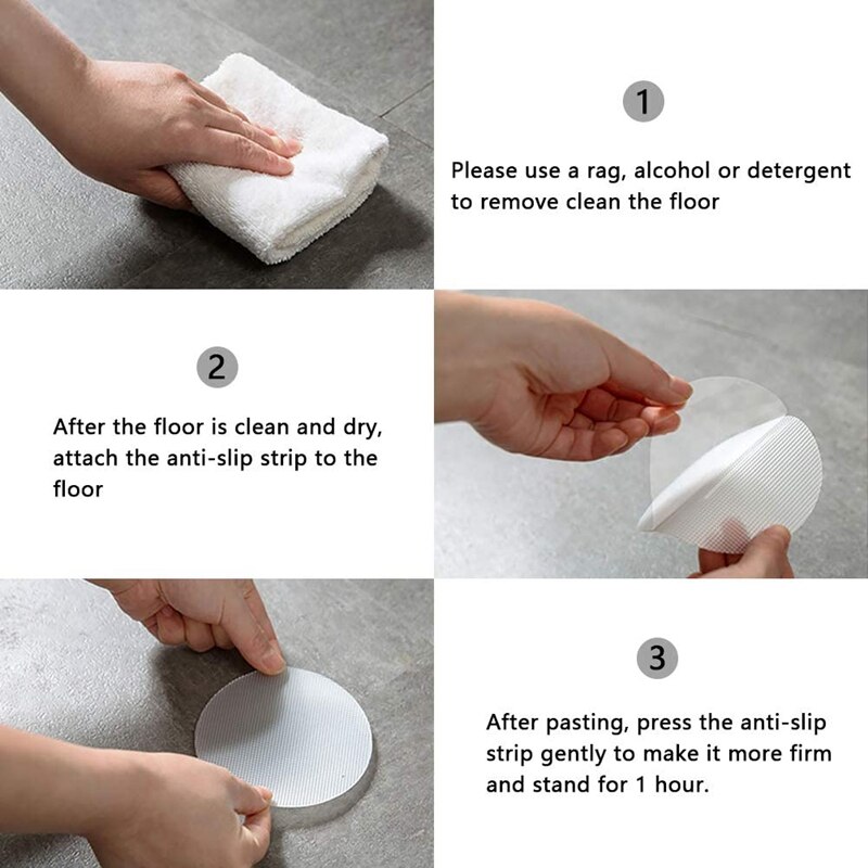 Praktyczne 36 sztuk antypoślizgowe naklejki robić wanien antypoślizgowe naklejki paski bezpieczeństwa robić kąpieli przezroczyste samoprzylepne paski antypoślizgowe