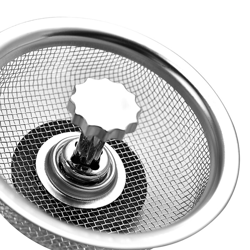 Practical Stainless Steel Sink Strainer Waste Disposer Outfall Strainer Sink Sewer Filter