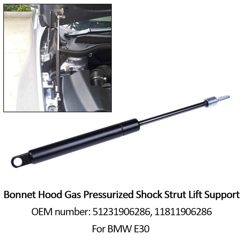 Hood Shock Absorber Gas Spring Front Hood Bonnet Hood GAS Upright Support Strut Damper for BMW E30 318I 325I M3 51 23 1 906 286