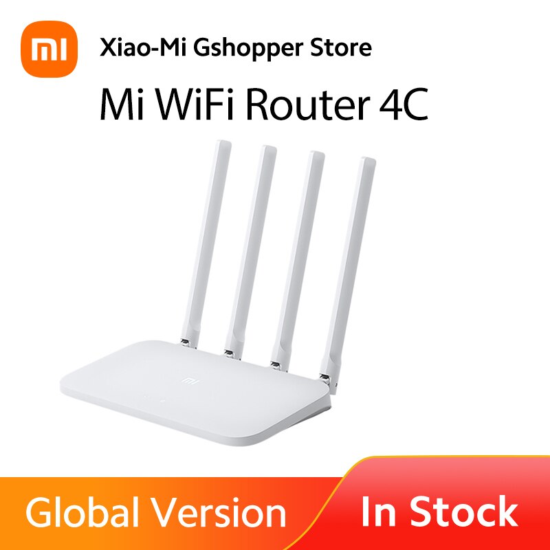 Xiaomi Mi Wifi Router 4C 64Mb 300Mbps 2.4G 4 Antennes Smart App Controle Hoge Snelheid Draadloze Router wifi Repeater Voor Home Office