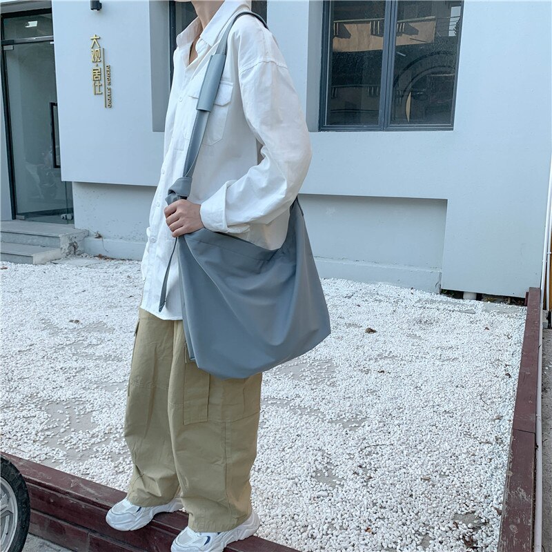 Vrouwen School Messenger Tassen Voor Vrouwen Schouder Dames Handtas Solid Grote Capaciteit Nylon Canvas Schoudertas Vrouwelijke Tassen