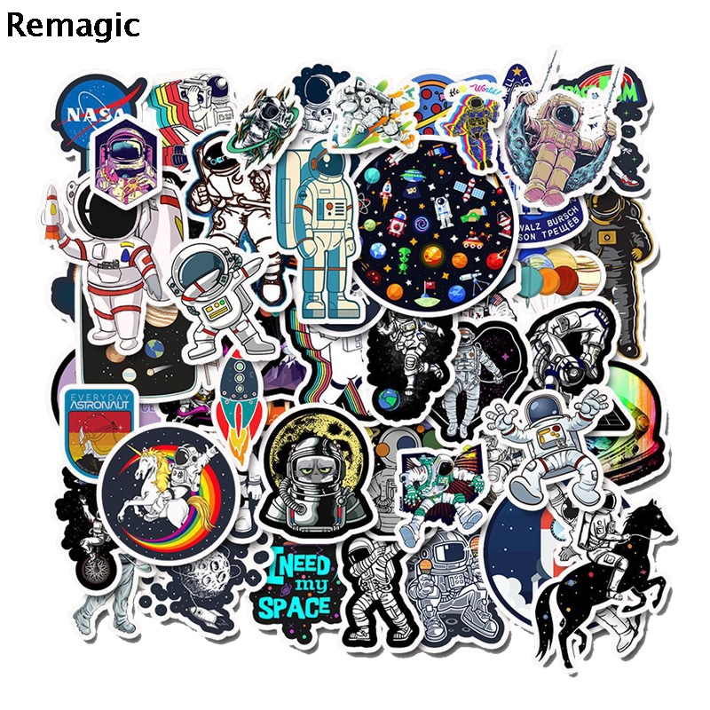 50 Uds espacio astronautas arquitectura Sticker pack fans anime vintage parche cosplay diy scrapbooking etiqueta engomada del ordenador portátil del teléfono