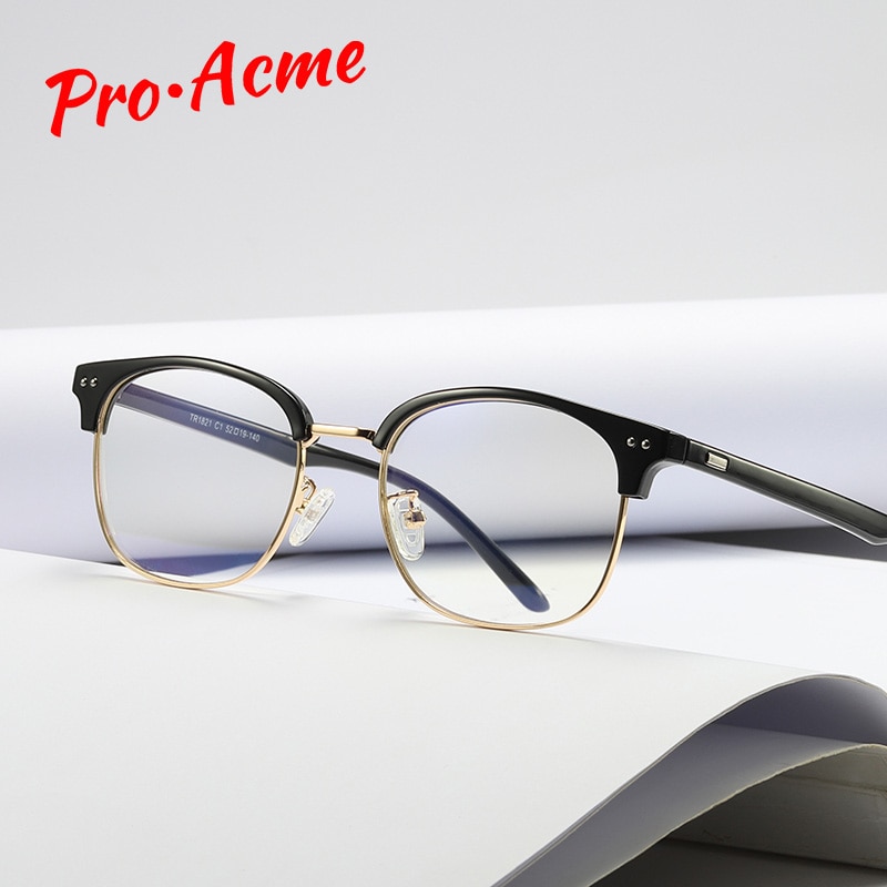 Pro acme  tr90 -montuur blauwlichtfilterbril heren dames unisex blauwlichtbril leesbril gamer computerbril  pb1202