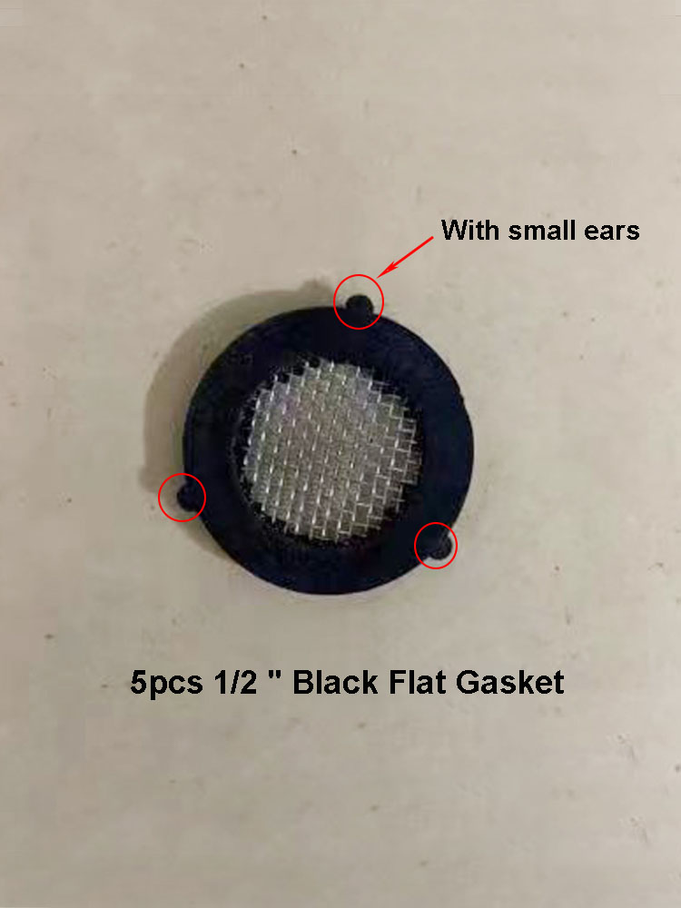 5 Stuks 1/2 "3/4" O-Ring Afdichting Slang Pakking Rubberen Ring met Filter Netto voor Kraan Grommet Rubberen Pakking Filter Wasmachine Gootsteenzeefje