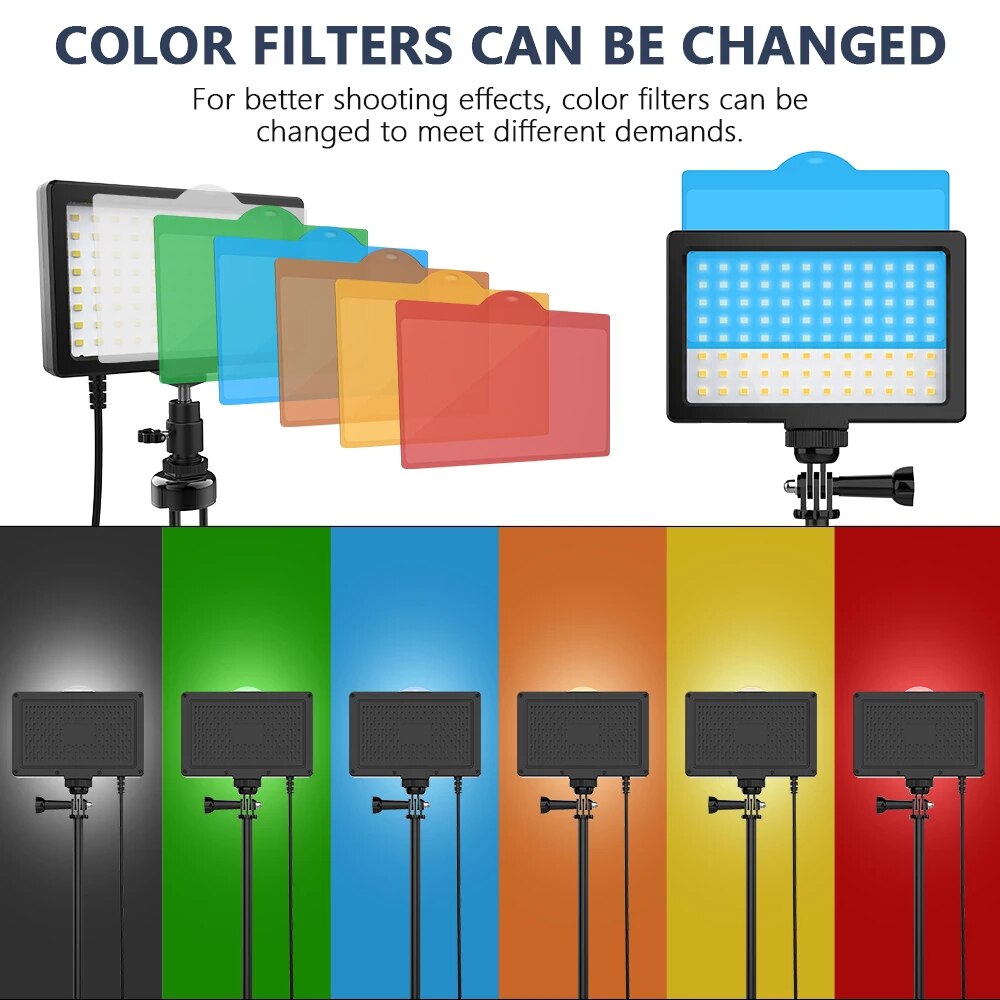 Jintu 2 Sets Studio Led Video Licht TL-96 96Pcs Led Video Light W/Stand Fotografie Verlichting Kit 5600K Dimbare Led Panel Lamp