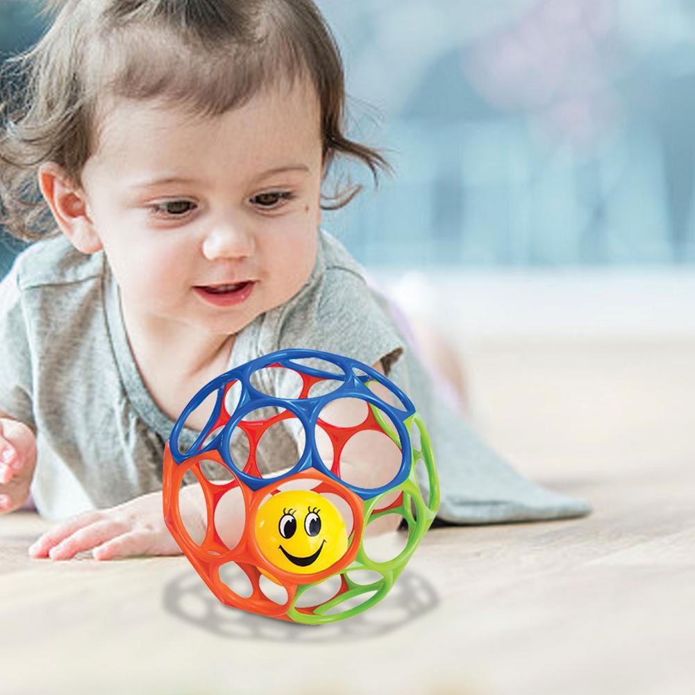 Baby Rattle Toy - Easy Grip Ball Hole Ball Toy Light-Weight Rattle Ball for Babies Little Boys Girls