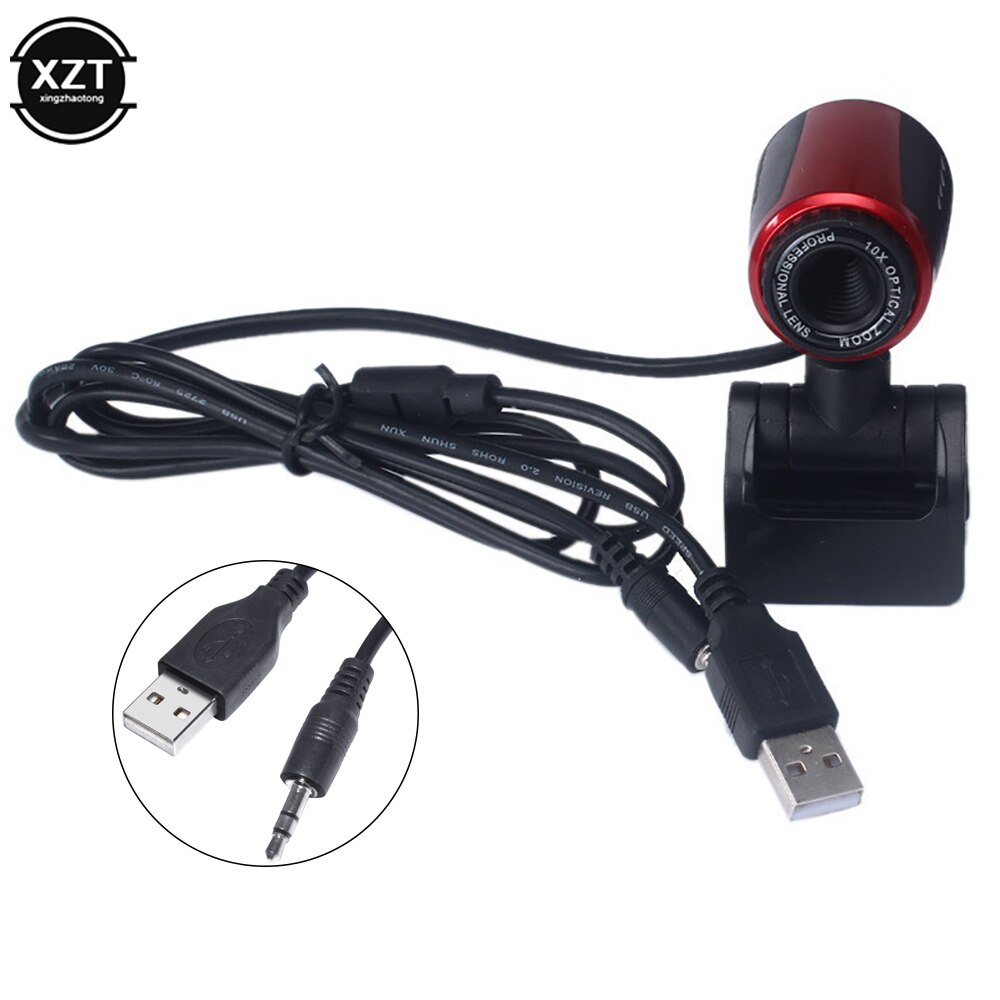 Hd Webcam Mini Computer Pc Webcam Met Usb Plug Camera &#39;S Voor Live-uitzending Video Bellen Conferentie Werken Met Microfoon