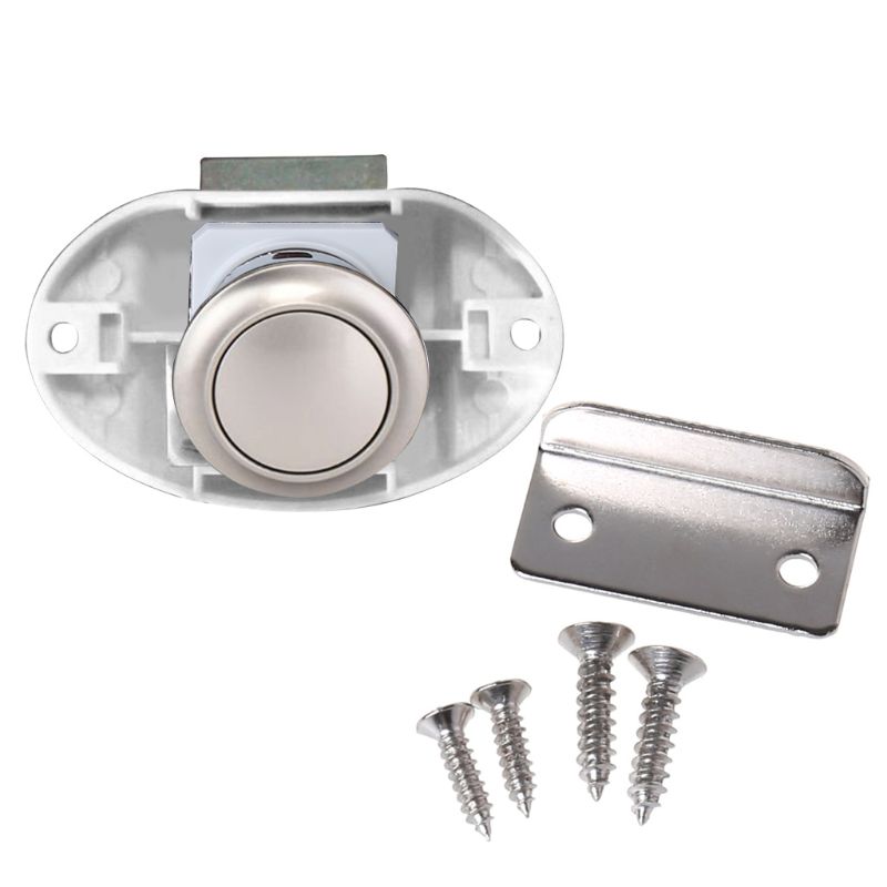 Camper auto drukslot rv caravan boot camper kast lade grendel knop slot: Wit 2