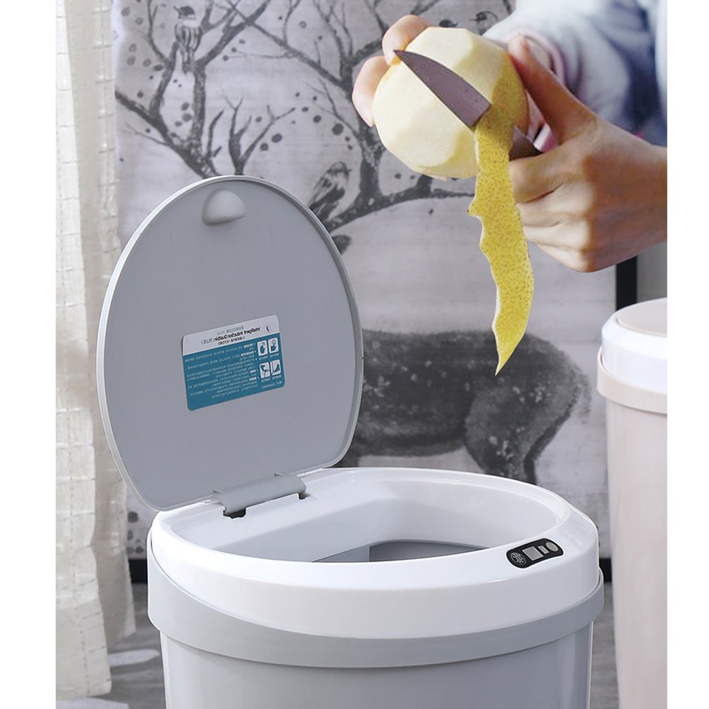 Automatic Touchless Intelligent Induction Motion Sensor Kitchen Trash Can Wide Opening Sensor Eco-Friendly Waste Garbage Bin