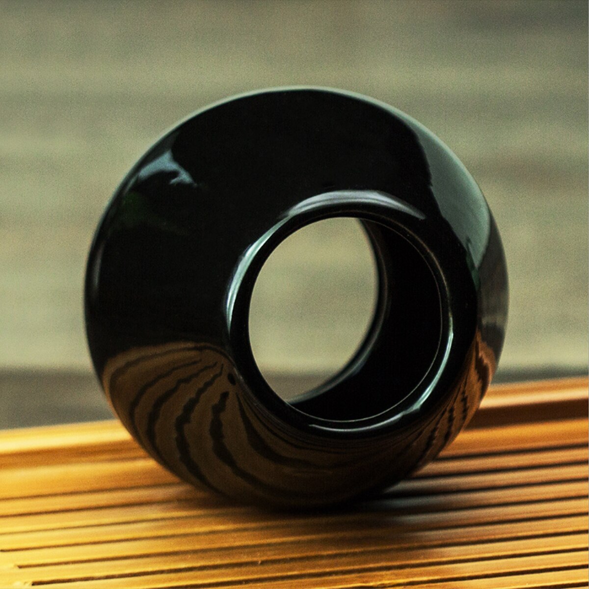 Support de fouet en bambou, cône noir japonais Matcha, utilisé, remodelage du fouet, support de Chasen en bambou, outils de cérémonie du thé japonais, set de rangement de fouet