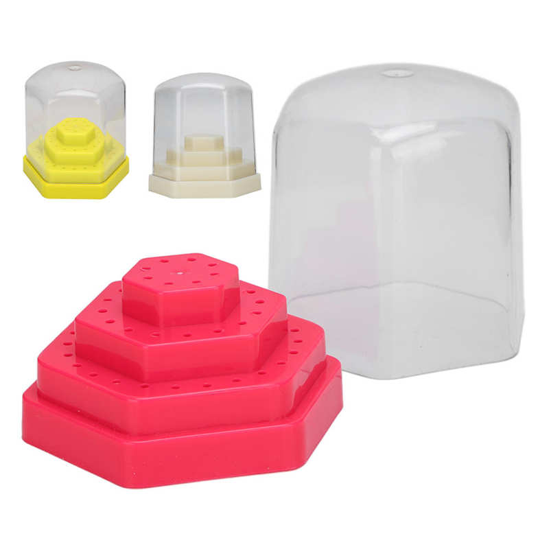 Nail Boren Houder Nail Boren Organizer Plastic Duurzaam Stofdicht Cover Voor Thuisgebruik Voor Nail Salon