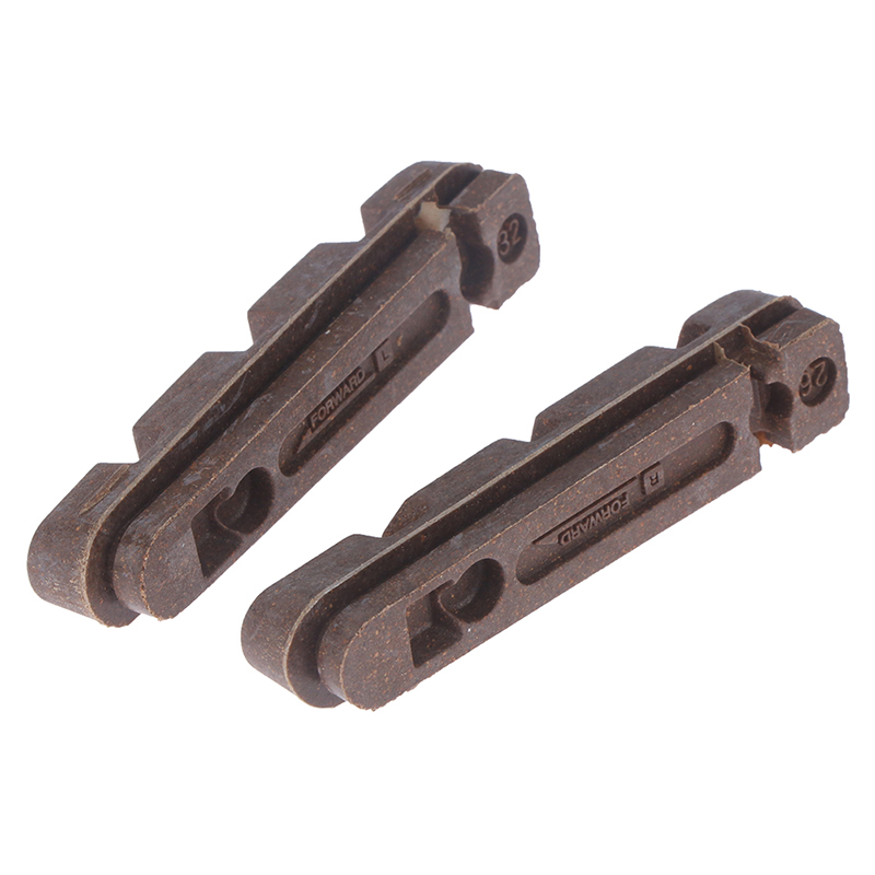 Almohadilla de freno de llanta de carbono para bicicleta de carretera, accesorios de piezas de rueda de bicicleta plegable, zapatos de bloque de madera de corcho C V MTB BMX, 2 piezas