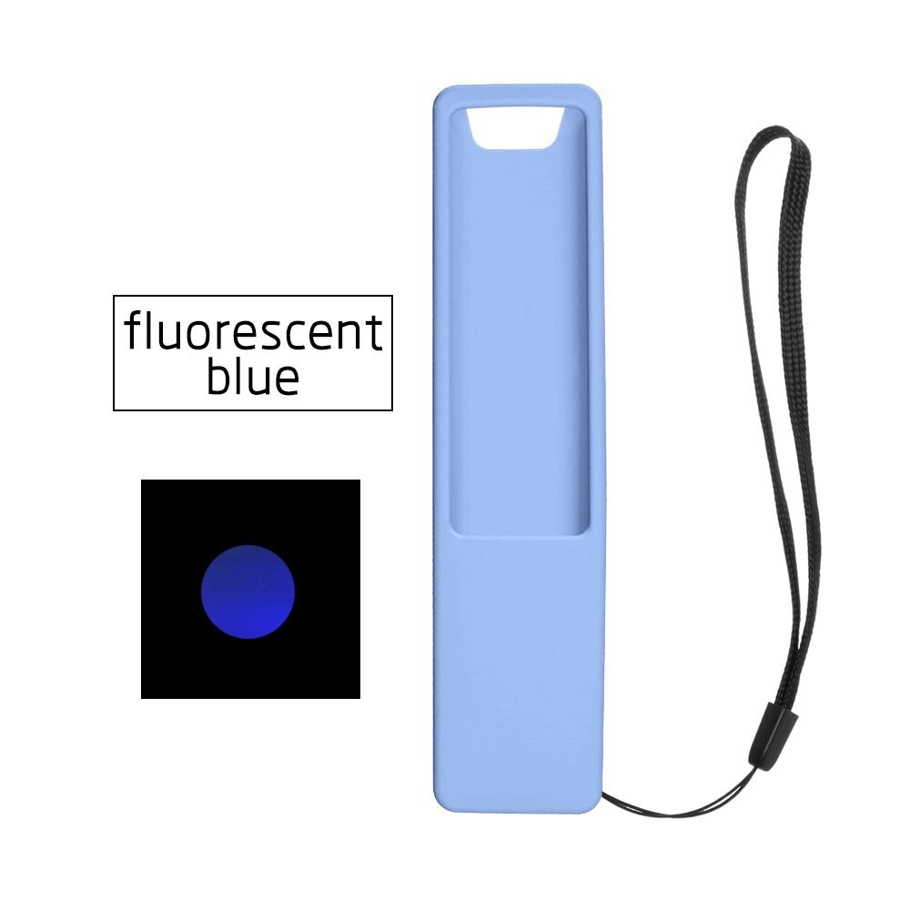 Funda protectora Universal para mando a distancia, protector de silicona resistente al agua, anticaída, a prueba de golpes, para Samsung Smart TV: fluorescent blue
