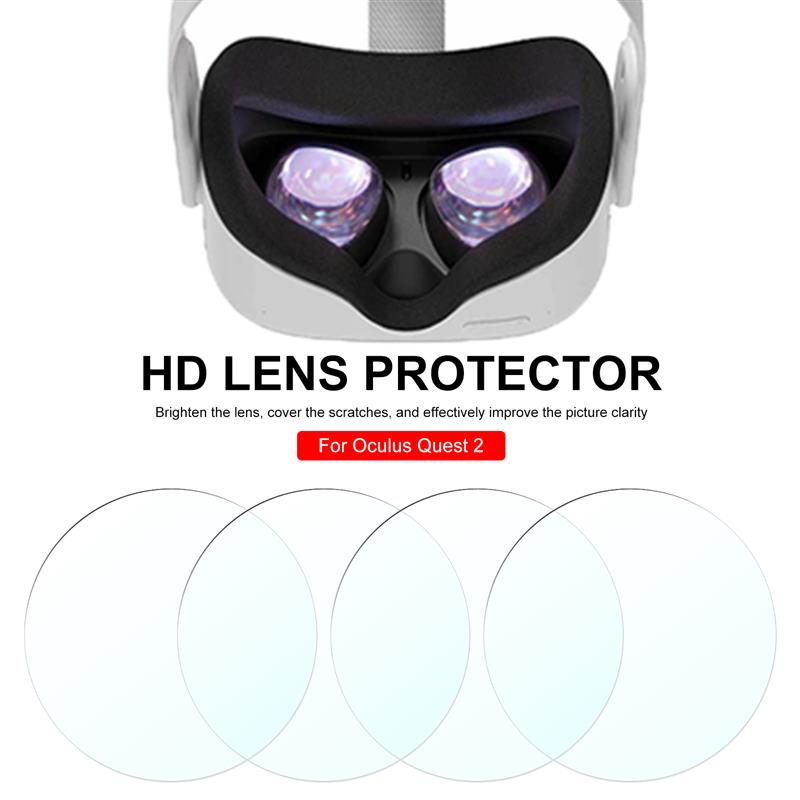 4 Stuks Scherm Beschermende Film Voor Oculus Quest 2 Vr Lens Protector Soft Lens Protector Lens Screen Protector Voor Oculus quest 2