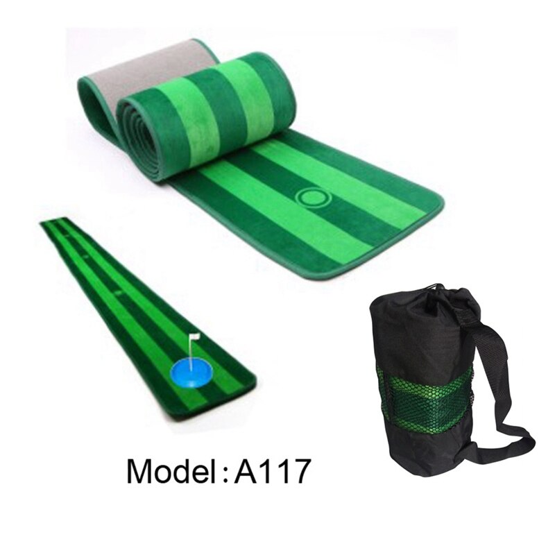 Golf Putting Green System Golf Training Mat Real-Like Grass Putting Trainer Set Indoor Outdooor Exercise Mat