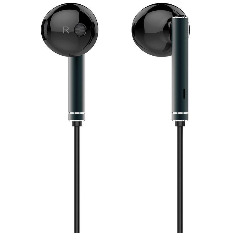 Huawei AM116 Metall in Ohr Kopfhörer mit Mic Volume Control Ohr Handys für Huawei P9 P10 plus Ohrhörer fone de ouvido écouteur: black
