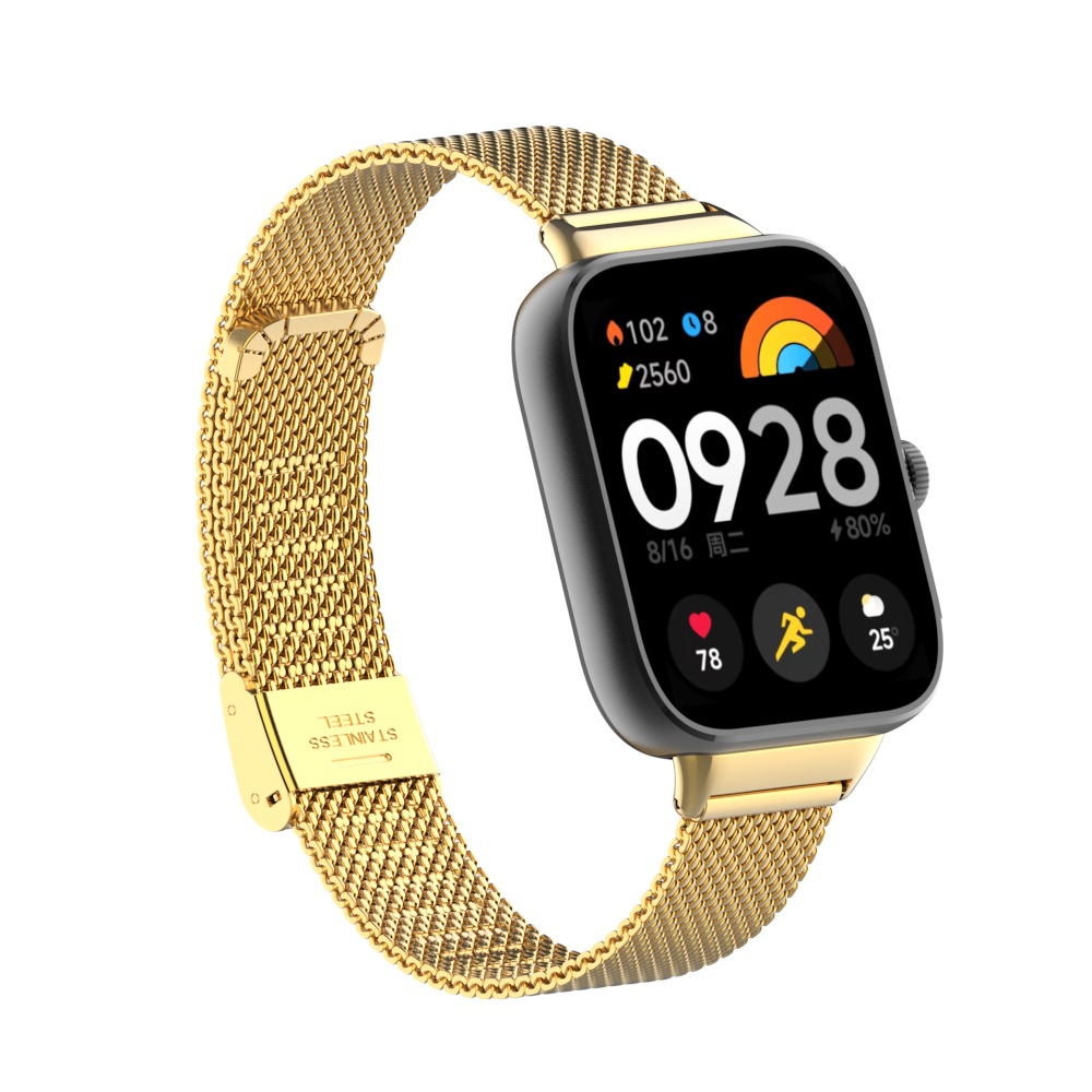 Metalen band voor Xiaomi Redmi horloge 4 Horlogeband Roestvrij stalen armband voor Redmi horloge 4 correa: Beige