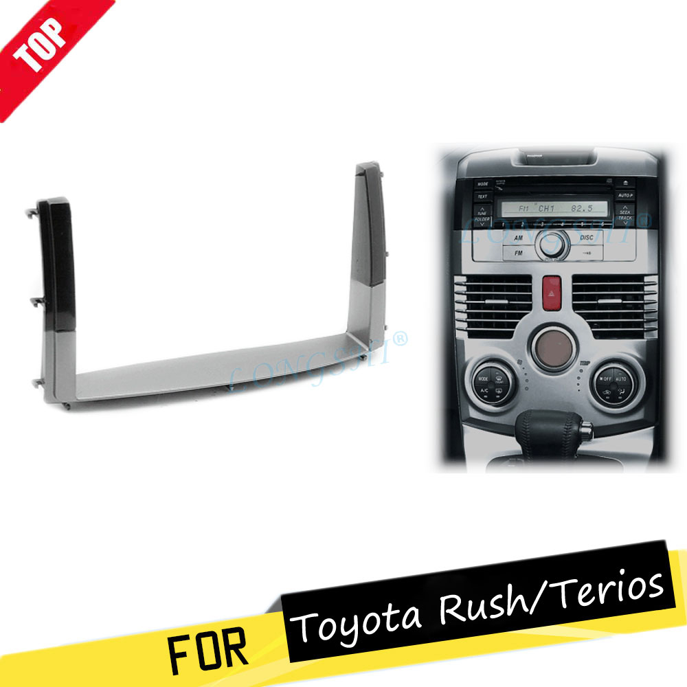 Auto 2Lärm Umrügestochen Radio Stereo DVD Rahmen Faszie Bindestrich Tafel Installation Bausätze Für TOYOTA sich beeilen/DAIHATSU Werden-Gehen terios 2006 + 2 Lärm