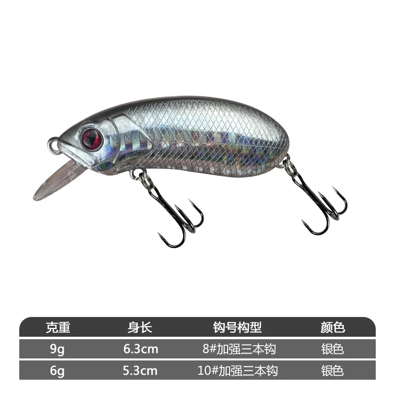 1 Uds Crankbait 60mm 9g Señuelos de pesca de hundimiento lento cebo de manivela pequeña Mini fregadero Minnow duro Artificial lubina trucha perca Lucio pescado: 150 mm / Rojo