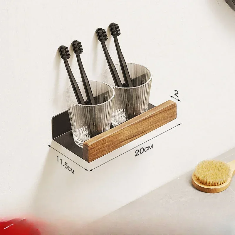 Badkamer Opbergplank, Douche Planken, Badkamer Plank, Geen Pons Opbergrek, Badkamer Organizer Plank, Douche Rek Op De Muur: WHITE