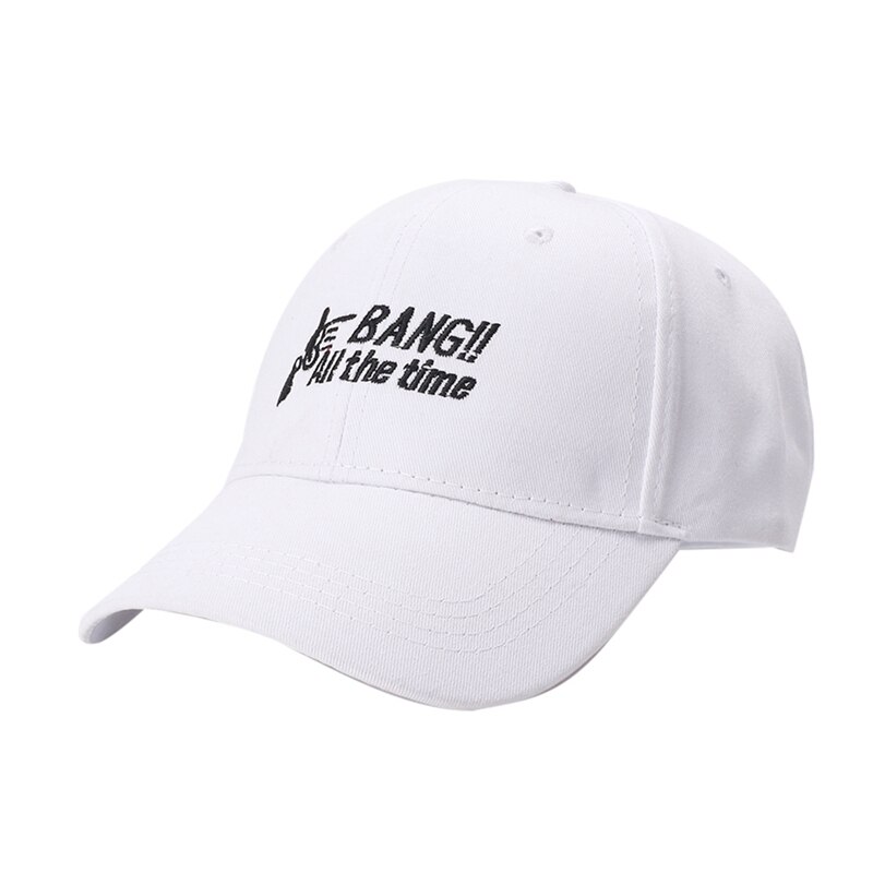 Außen Brief Hut Hut Kopfschmuck Sportswear Einstellbare Zurück Abdeckung Stickerei Baumwolle Heißen Hut Haltung: WHITE
