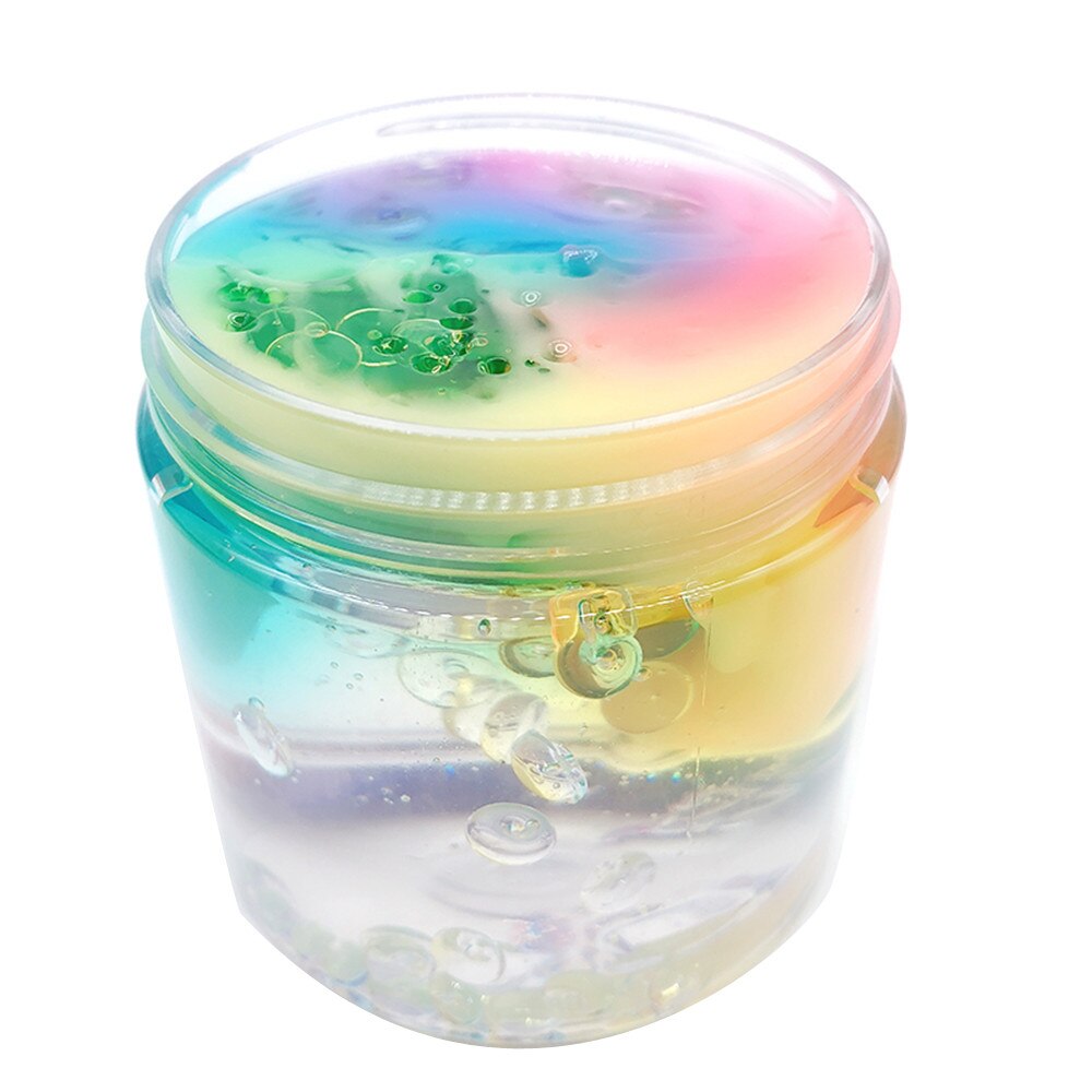 80ml SchöNe Farbe Mischen Wolke Schleim Duftenden betonen freundlicher Tonne Spielzeug ÜSpund freundlicher Hände Auf Fähigkeit juguetes para niños: Default Title