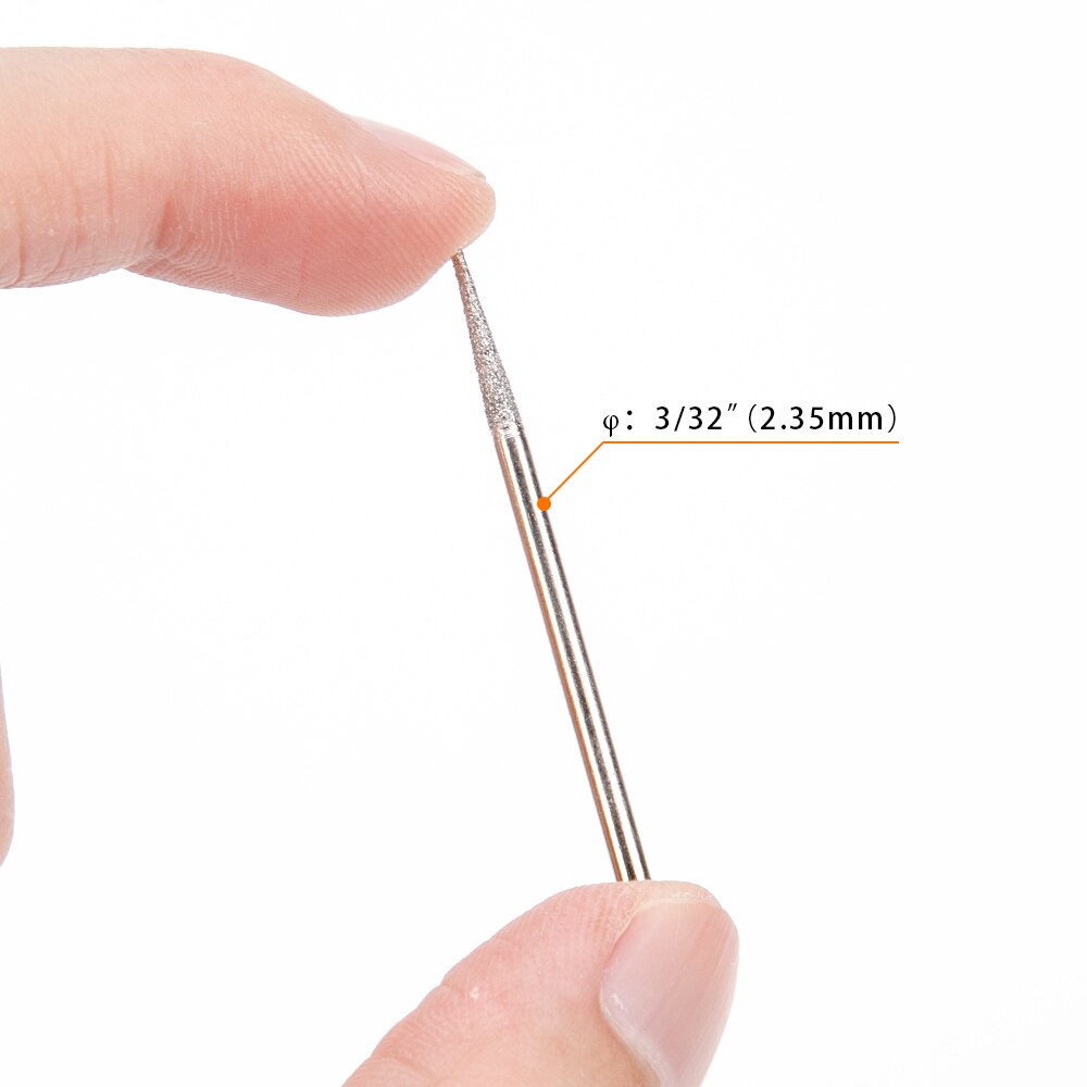 Ladymisty 30 piezas brocas de diamante para uñas máquina de manicura eléctrica taladros accesorios para uñas pedritas limas de uñas herramientas de arte