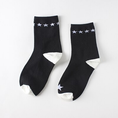 Calcetines de cuadros clásicos de pata de gallo para mujer, calcetín Harajuku de algodón, Vintage, Blanco, Negro, a rayas, con tubo: Marrón