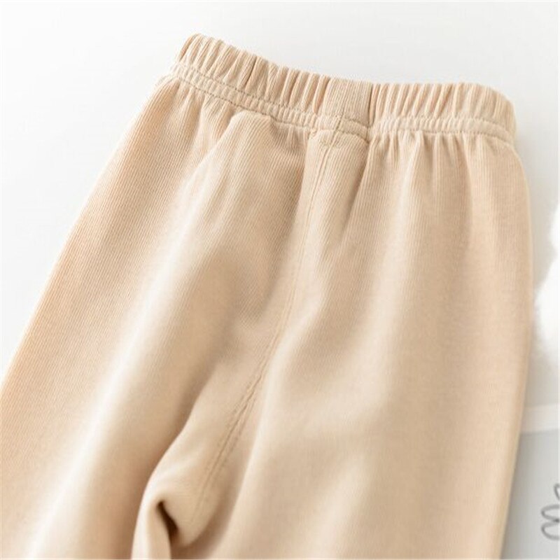 Lawadka – pantalon Long en coton pour bébés garçons et filles, décontracté, de couleur Beige et noir, avec dessin animé, printemps-automne