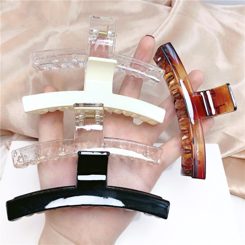 Koreaanse Grote Barrette Krab Haar Klauwen Bad Haar Klauw Paardenstaart Clip Grote Haarspeldjes Klauw Clip Haar Clip Krab Voor vrouwen Haar Clips