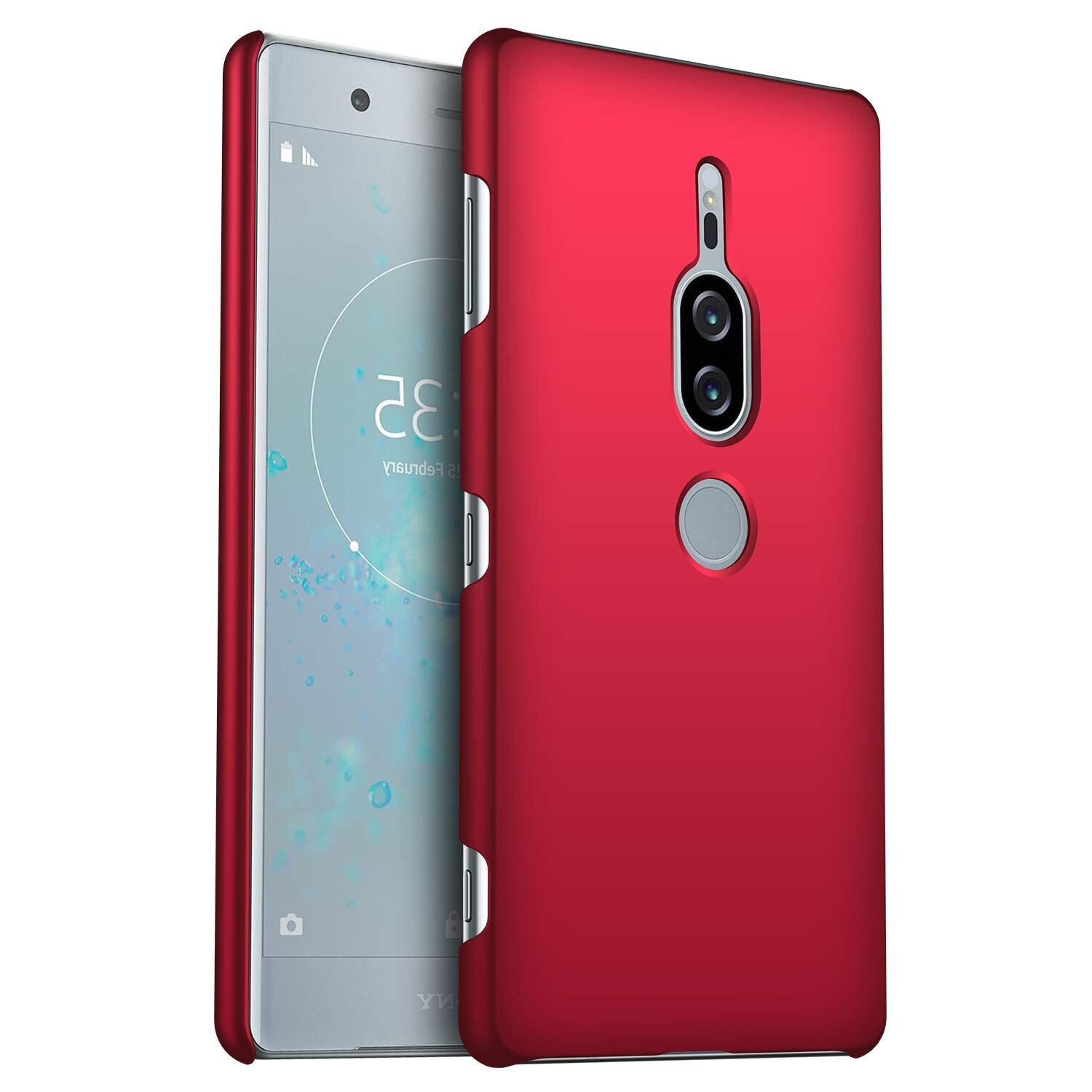 Voor Sony Xperia XZ2 Premium H8116 H8166 Case Ultra Dunne Hard PC Back Cover Matte Case Voor Sony XZ2 Premium volledige Bescherming Cover: Rood