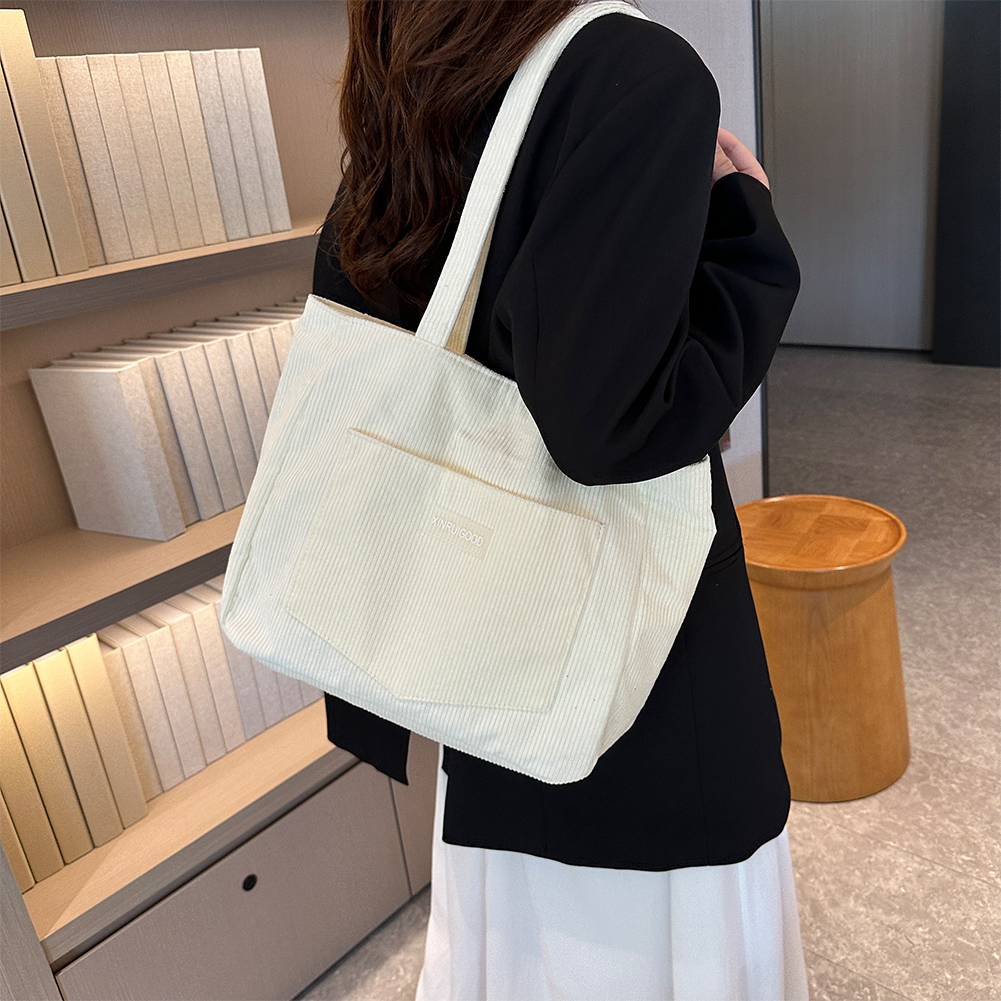 Bolso de mano de PANA con bolsillos para mujer, bolsa de Hobos sólida, bolsa de compras informal para el trabajo escolar, compras