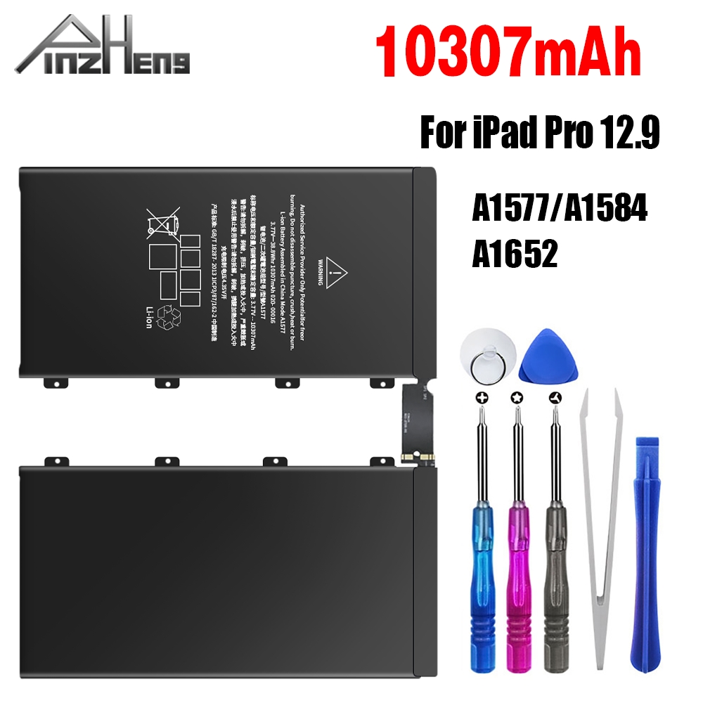 PINZHENG Tablet Battery For iPad 5 Air 1 A1474 A1475 For iPad 6 Air 2 A1893 A1566 A1567 1 Mini 2 3 4 5 Pro 9.7 10.5 12.9 Battery: For iPad Pro 12.9