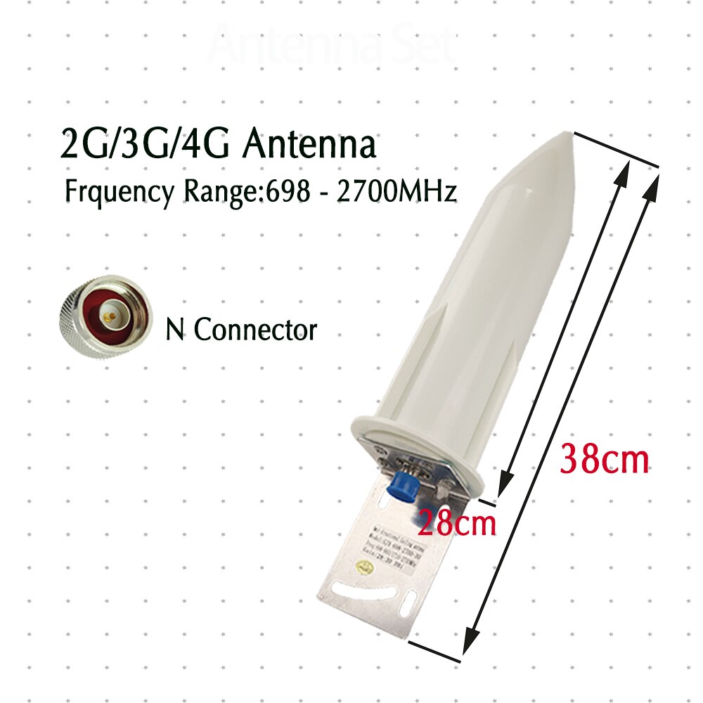 ZQTMAX 30dBi Omni antenna for 2G 3G 4G cellular repeater GSM UMTS LTE Mobile Signal Booster internet amplifier+cable