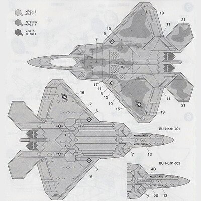 1/72 Scale Airplane Model kit US F-22 Raptor Plane Fighter Model Assembly Tamiya 60763 Model DIY