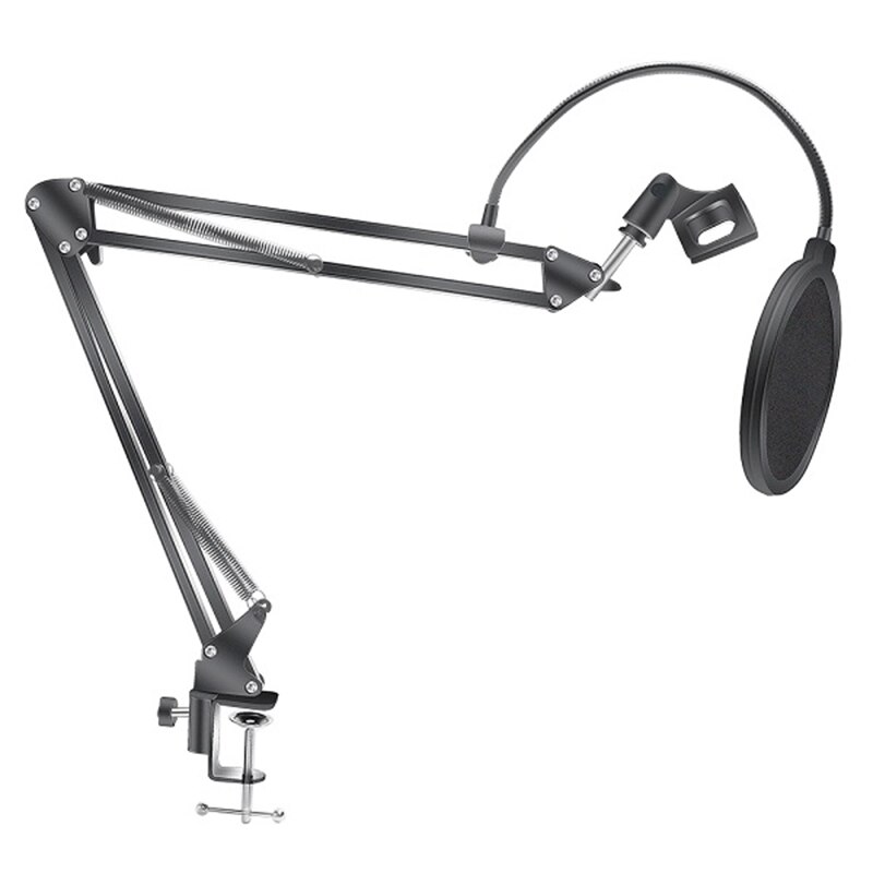 Microphone Scissor Arm Stand Bm800 Holder Tripod Microphone Stand With A Metal Spider Cantilever Bracket Universal Shock Mount: ZY002-5