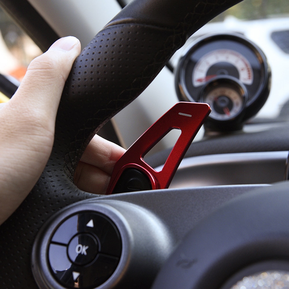 Paletas de cambio de volante de coche, accesorios de estilo de extensión DSG de aleación de aluminio, para Smart 451, 453, Fortwo, Forfour