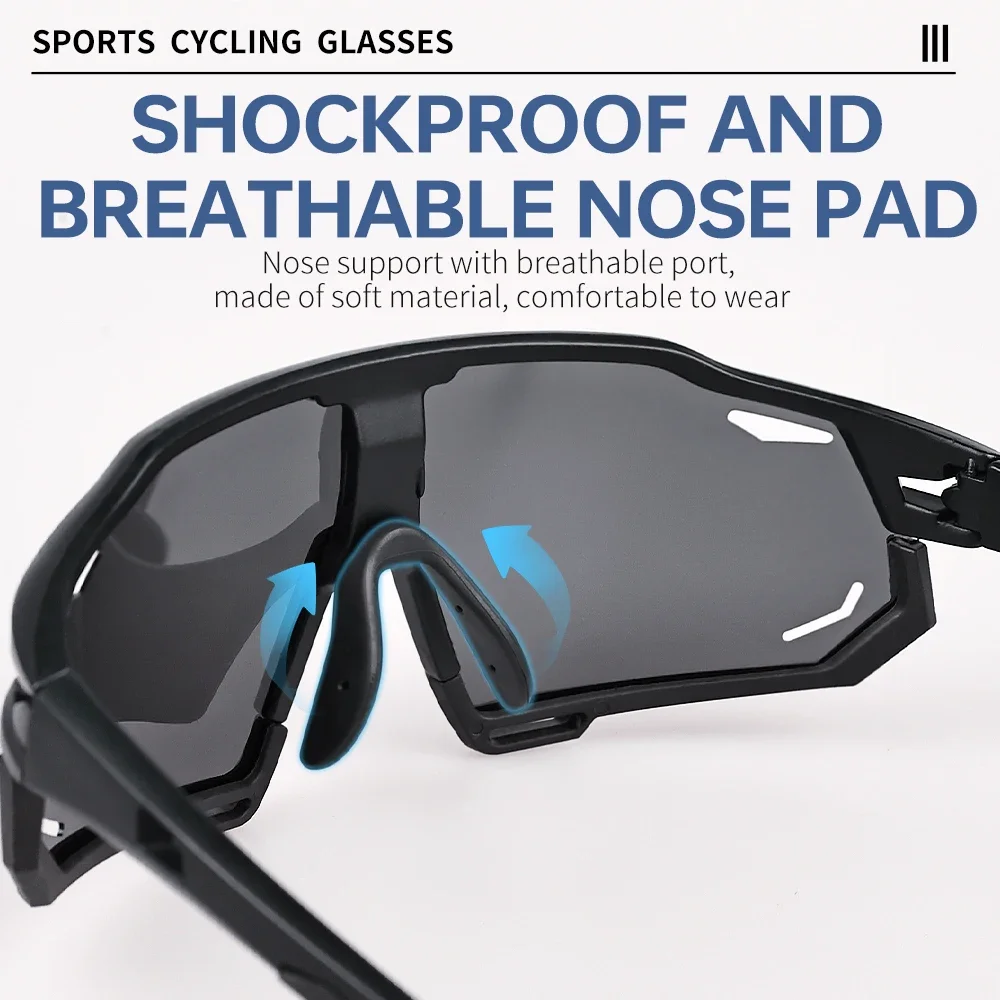 Gafas deportivas de ciclismo, gafas de ciclismo polarizadas para hombres y mujeres, gafas de sol UV400 para bicicleta de montaña MTB, gafas de carretera para bicicleta
