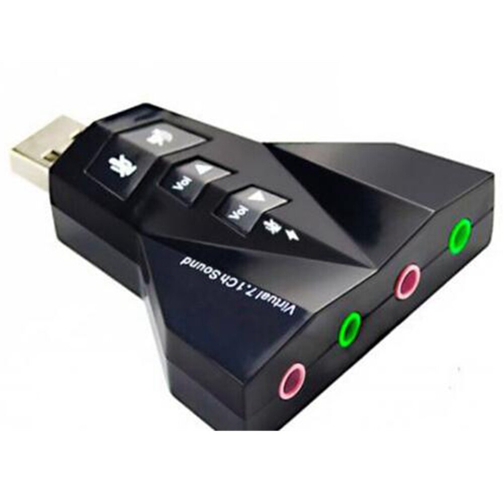 7,1 kanal USB 3D Soundkarte Audio für Laptop PC für Macbook Pro USB 2,0 Adapter Zu Jack 3,5mm kopfhörer Micphone