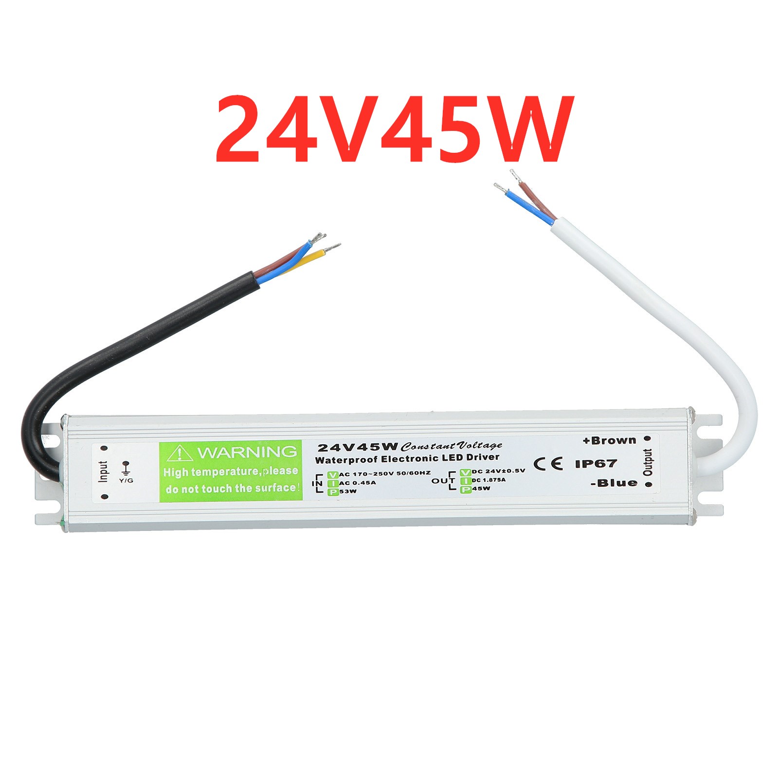 12v 24v strømforsyning 10w - 400w 500w 12 24 volt transformator  ac 220v til  dc 12v 24v utendørsbelysning  ip67 vanntett ledet-sjåfør