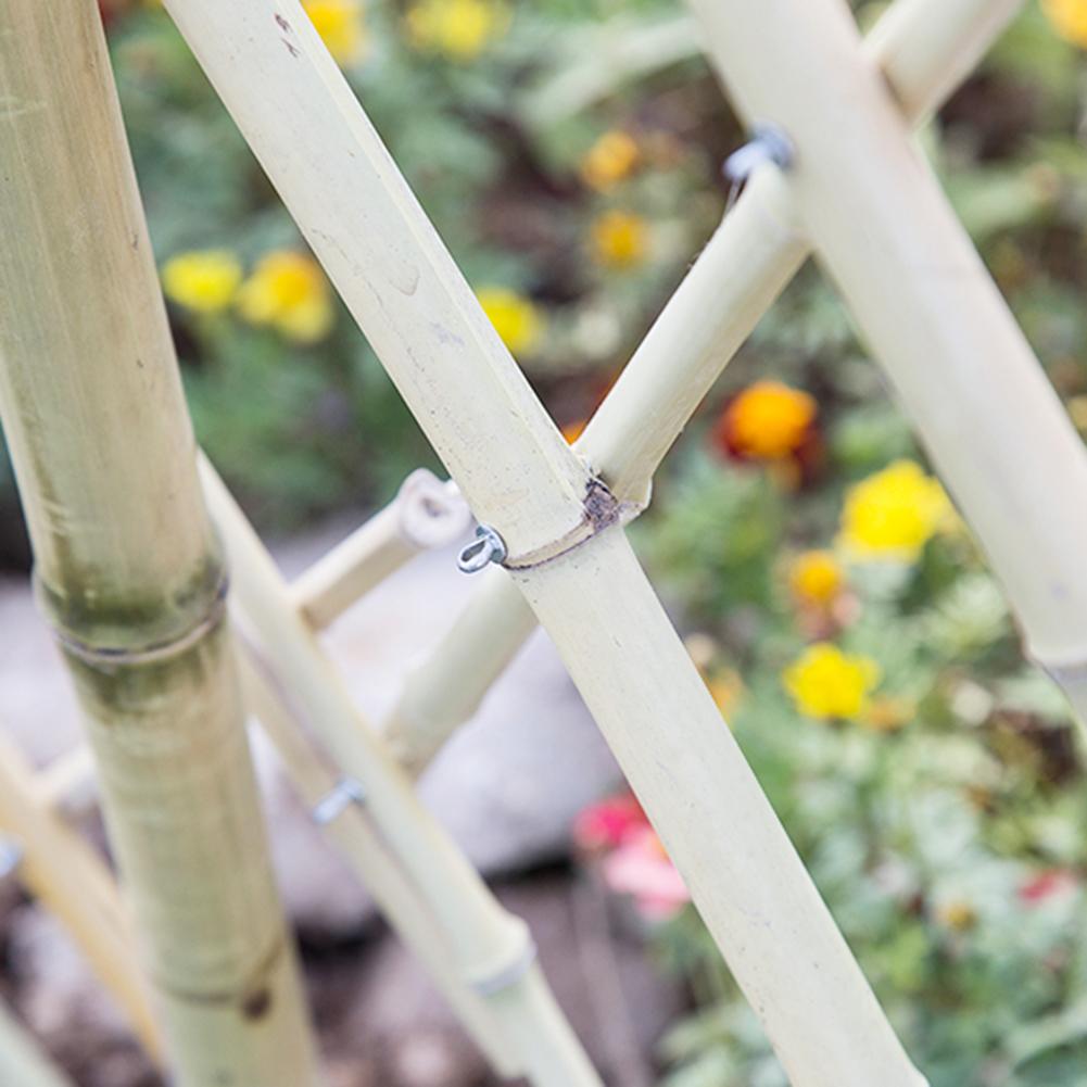 100*30cm/100*60cm Garden Fence Expandable Bamboo Fencing DIY Garden Plant Climbing Frame Vegetable Garden Yard Wall Decorations